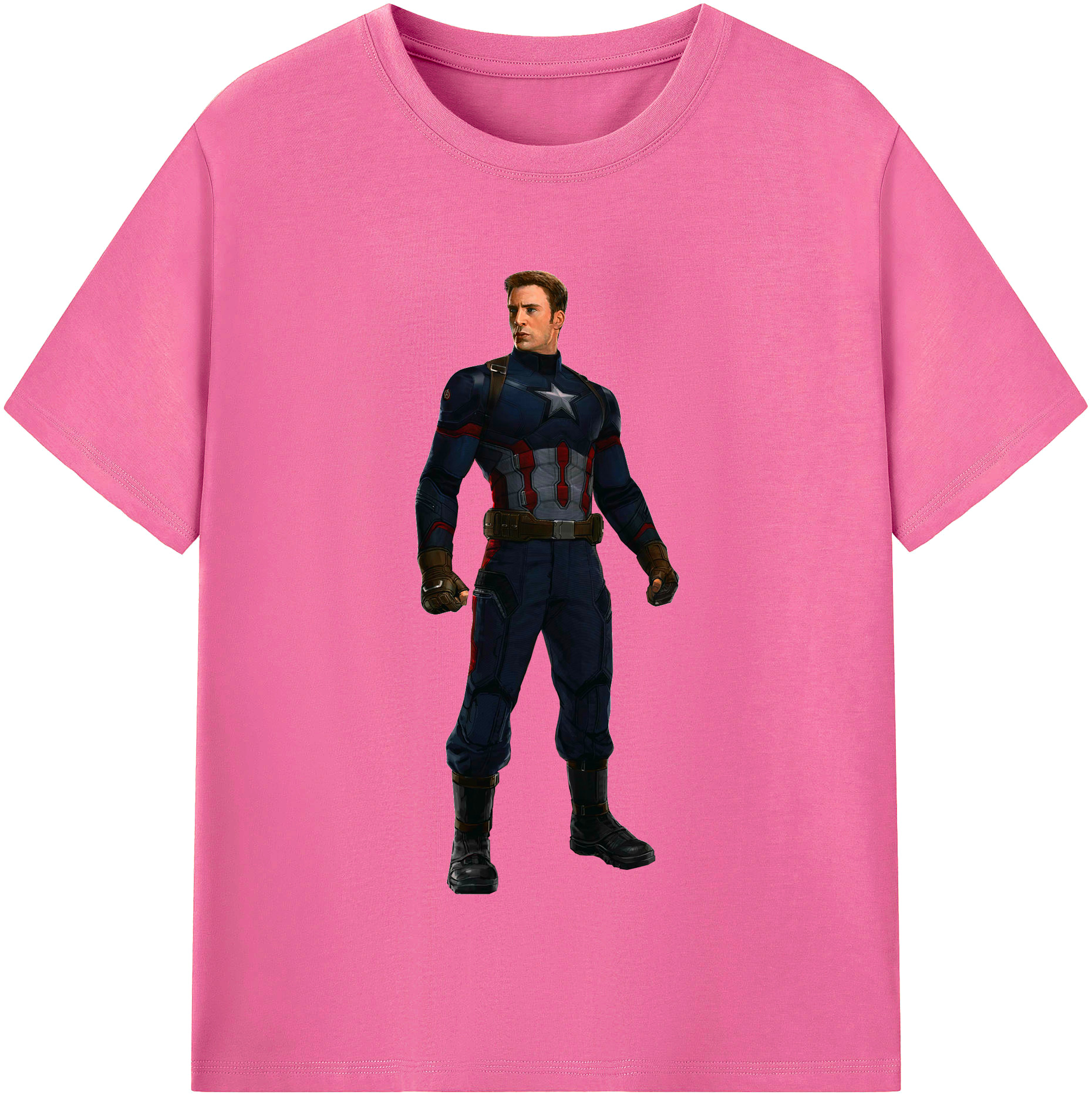 （画像用） アベンジャーズ The Avengers レディースカジュアルプリントTシャツ（綿100％）